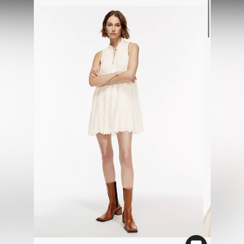 Aritzia Wilfred Daiquiri Dress, Light Birch, Size S